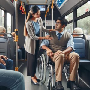 ATENCIÓN AL CLIENTE CON DISCAPACIDAD EN TRANSPORTE DE VIAJEROS