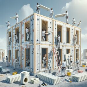 INSTALACIÓN DE PREFABR LIGEROS PARA LA MEJORA DE PRESTACIONES TÉRMICAS Y ACÚSTICAS DE EDIFICIOS